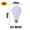 LED -lampa E27 12V 3W