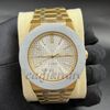 Gold with white dial