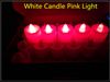 White Candle Pink Light