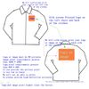 Left chest and back printed logo