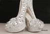 silver t bar wedding shoes