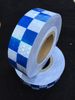White material blue square