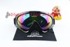 bright black frame with color glass