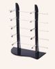 Black sunglasses display stand