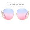 C3 Gold Frame Blue Pink Lens