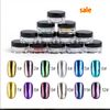 diy shinning chrome magic mirror powder metal nail art tips