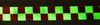 Fluorescent green material red square