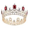 Gold +ruby rhinestone