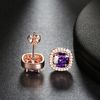 Rose Gold Purple CZ