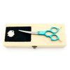 blue and wood case