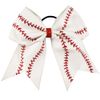 7 inch white cheer bow