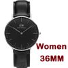 36MM Black Silver
