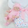 Pink closed eyes girl