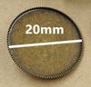 20MM Blanks Antique Bronze