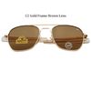 C2 Gold Frame Brown Lens