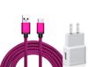 US Plug + Rose Red Cable