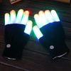 Glowing gloves black