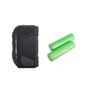 Black with 2 pcs batteries