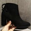 Black suede