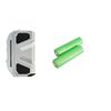 silver with 2 pcs batteries