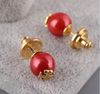 18K Gold with red