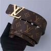 monogrm belts with gold buckle