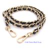 100cm Gold Chain Black Strap