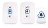 (white)2 door bell +2 receiver