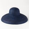 NAVY STRAW SUN HAT