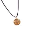 gold leather chain
