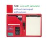 red with calculator 24x33cm