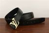 gold buckle black