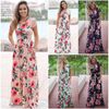 Women Floral Print Short Sleeve Boho Dress Evening Gown Party Long Maxi Dress Summer Sundress 5 Styles