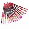 15pcs/set Gradient black red