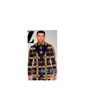 Large collar suit