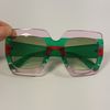 Pink Frame Green Lens