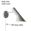 white, large size, with plug