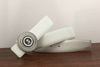 silver buckle white