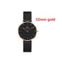 32mm Black gold steel