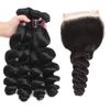 loose hair with closure