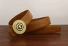 gold buckle brown