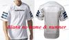 White Blank no name & number