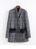 Plaid Slim Blazer Business Casual Suit Women Blazer