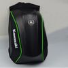 Black with green lin
