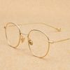 Gold frame glasses