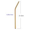 Gold bent straws