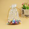 white with gold rope 7*9 cm