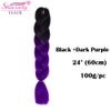 Black+Dark Purple