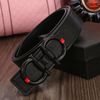 black buckle with black belt