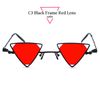 C3 Black Frame Red Lens